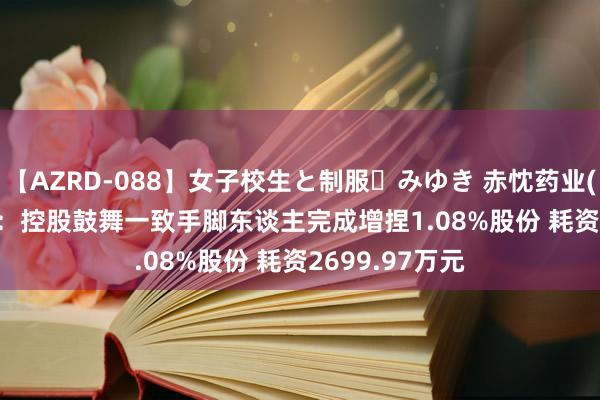 【AZRD-088】女子校生と制服・みゆき 赤忱药业(603811.SH):控股鼓舞一致手脚东谈主完成增捏1.08%股份 耗资2699.97万元
