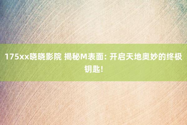 175xx晓晓影院 揭秘M表面: 开启天地奥妙的终极钥匙!
