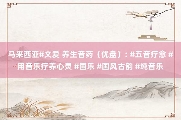 马来西亚#文爱 养生音药（优盘）: #五音疗愈 #用音乐疗养心灵 #国乐 #国风古韵 #纯音乐
